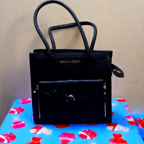 Chic and Pre-Loved Christian Siriano Black Handbag - Picture 1 of 5